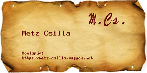 Metz Csilla névjegykártya